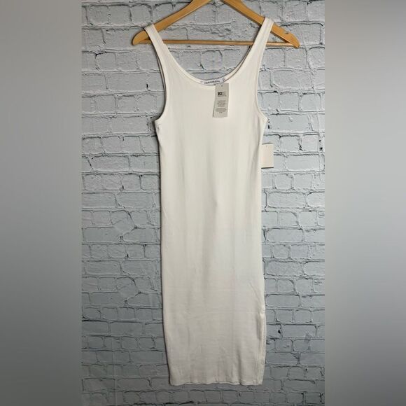 NWT Calvin Klein ribbed tank midi dress - Picture 2 of 5